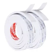 2Pcs 7 Feet Sealing Foam Tape 3.5cm Wide 10mm Thick Adhesive Weather Strip White