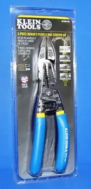 Klein Tools D2139NE11055 2 Piece Lineman's Pliers & Wire Stripper Kit