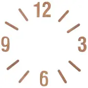 Wall Clock Wooden DIY Numbers Kit Roman Numeral Replacement Accessory Home Decor