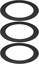 uxcell Goof Rings for 10 Inch Recessed Can Lighting Down Light, 3 Pcs Metal Goof Trim Rings Cover, Outer Diameter 10-inch, Inner Diameter 6.29-inch, Matte Finish Black, Flush Mount