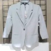 NWT Metaphor Grey Missy Insane Blazer Size XS 68% Cotton Very Minimalist LL20