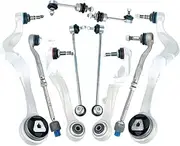 8pcs Front Suspension Control Arm Stabilizer Link Tie Rod End Assembly Kits Compatible For BMW 5 Series E60 E61 31126760181