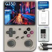 Retro Game Console,Linux System RK3326 Built-in 64G TF Card 4371 Games,3.5-inch IPS Screen,WiFi,Bluetooth 4.2,HDMI Output,3200mAh Battery (G350 White)