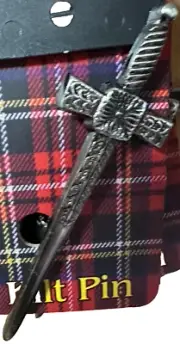 Classical Antique Finish Broadsword Kilt Pin only £9.99