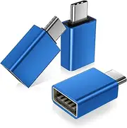 Basesailor USB C to USB Adapter 3Pack,Thunderbolt 3 Type C OTG Drive Converter for MacBook Pro,iPad 10 Air 4 5 Mini 6,Samsung Galaxy A52,A53,A54,A13,A14,A33,A34,A43,S22 S23 S24 S25,Z Flip Fold,Tab S9