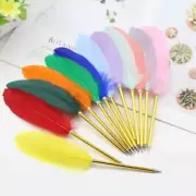 Novelty Stationery Smooth Feather Pen Writing Tool Signature Ballpoint Pens