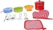 Kisangel Cooking Toy Set for Boys and Girls Creative Simulation Kitchenware Safe Mini House Prop