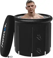 HotMax Ice Bath Tub for Athletes with Water Chiller Interfaces, 99 Gal Cold Plunge Tub for Recovery, Multi-layer 8-Leg Portable Bathtub Adult, Ice Tub for Cold Water Therapy(31.5” x 29.6”)