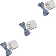 FRCOLOR 3sets 100pcs Father's Day Present Tags Creative Paper Labels with Moustache Glasses Design for Wine Decorations Party Favors Durable Material 100pcs*3