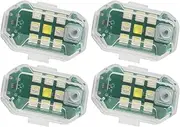 7 Colors Drone Lights Small Signal LED Light for Car Motorcycle Bike Scooter Drone, Pack of 4