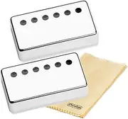 Seymour Duncan Standard Spacing Humbucker Pickup Covers Set Nickel Cover Pair of 2 with Tonebird Dunlop Polish Cloth Bundle 11800-20-Nc