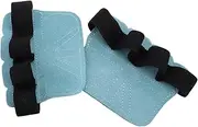 CORHAD Grip Gloves Leather Weightlifting Grip Pads Gym Hand Grips Leather Lifting Gloves Lifting Hand Grips Exercise Training Grips Leather Grip Pads Fitness Grip Pads Brown