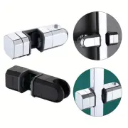 Chrome Shower Rail ABS Adjustable Bracket Square Poles Adjustable Bracket