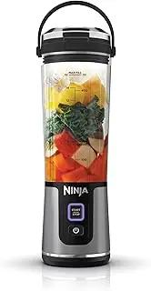 [NINJA] Blast BC151EUBK Portable Blender/Blender/Smoothie Maker, 530 ml Cup, Leak-proof Lid, Powerful Mini Stand Mixer, Wireless & Rechargeable, Crushes Ice & Fruit, Black