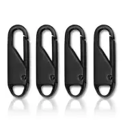 4-Piece Zipper Repair Kit - Metal Zipper Pulls & Tabs for Backpacks, Luggage ...