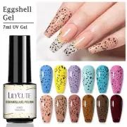 LILYCUTE 7ml Nail Gel Polish Soak off UV Nail Polish Eggshell Gel Nail Polish