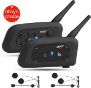 V6 Pro Bluetooth Headset 2 Riders Intercom 5.1 Helmet Communication Noise Cancel