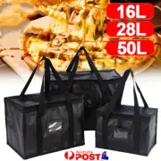 50L Large Food Delivery Insulated Bags Pizza Takeaway Thermal Warm Cold Bag Ruck