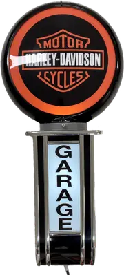 Massive Harley Davidson Shield GARAGE Wall Sign Led Bar Lighting Light
