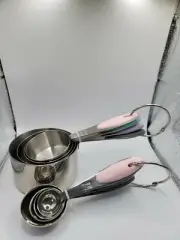 PIECE 8 MEASURING CUPS AND MEASURING SPOONS SET