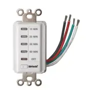 15-Amp 10-20-30-60 Minute In-Wall Countdown Digital Timer Switch, White