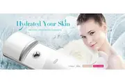 Nano Handy Mist Spray Moisture Atomizer Usb Rechargeable Skin Facial Body White