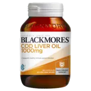 Blackmores Cod Liver Oil 1000mg 80 Capsules Healthy Immune System Function