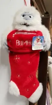 RARE NWT Rudolph the Red Nosed Reindeer BUMBLE Christmas STOCKING - Abominable