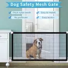 Dog Safety Gate Mesh Fence Portable Folding Safety Gate G7D4