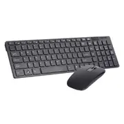 Wireless Keyboard Mouse Combo 2.4GHz Wireless Keyboard 1200DPI Optical Mouse - White