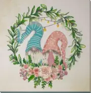 Bead embroidery kit Charming Couple needlework kit Art canvas beadwork pattern