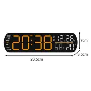 LED Digital Alarm Clock for Bedrooms with Adjustable Brightness Levels