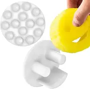 [Berkland] Sponge Holder for Smiley Sponges Sink Caddy for Scrub Sponges - Sink Sponge Holder with 14 Suction Cups for Superior Stick Kitchen Sink Scrub Caddy for Happy Daddy Face Sponge