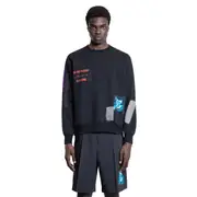 [UNDERCOVER] Patched Sweatshirt Black