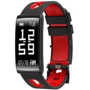 IP67 Waterproof 0.96inch OLED Screen bluetooth 4.0 Bracelets Heart Rate Monitor Smart Wristband RED COLOR