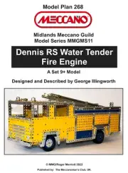 Meccano Model Plan - Dennis RS Water Tender Fire Engine
