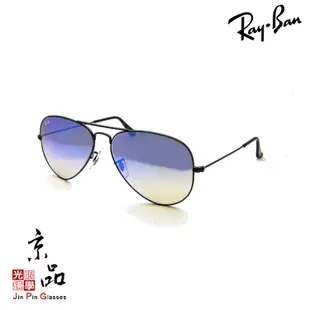 RAYBAN RB3025 002/4O 58mm 霧黑框 藍水銀片 雷朋太陽眼鏡 公司貨 JPG京品眼鏡 3025