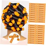 40pcs Cold Wave Perm Rods Set for Women's Long & 1 Count (Pack of 40) Orange