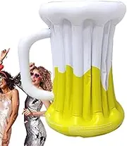 Inflatable Beer Cooler - PVC Inflatable Floating Drink Bucket,Portable Beverage Containers Hawaiian Party Decorations for Beach, Outdoor & Backyard