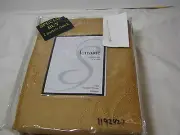 New Softline Home Fashions Lorraine Rod Pocket Panel Gold 2(55x84) NIP
