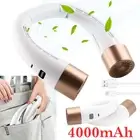 Portable Neck Hanging FansFoldable USB Rechargeable Leafless Air Cooler 4000mAh