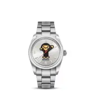 A BATHING APE BAPE Wristwatch TYPE 13 BAPEX MILO 4×4.8cm JAPAN