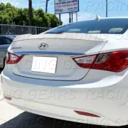 W-POWER PEARL WHITE V-STYLE REAR TRUNK LID SPOILER WING FIT 11-14 HYUNDAI SONATA