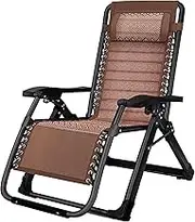 Zero Gravity Lounge Chair, Zero Gravity Chair Ice Silk Fabric Lounge Chair Zero Gravity Chair with Non-Slip Feet, Foldable Adjustable Reclining Chair for Outdoor Camping Lounge Chair Comfortable