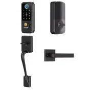 Hornbill Biometric Fingerprint Smart Lock with Front Door Handle Set Keys Keypad