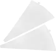 FUNOMOCYA 2 Pcs Reusable Fabric Piping Bags Set for Baking Cake Decorating Icing Calico Bags