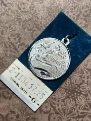 Vintage NOS Griffith Sterling Engravable "A Date To Remember" Bracelet Charm