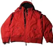 VTG Tommy Hilfiger Jeans Y2K Red Permaloft Insulated Removable Hood New With Tag