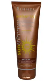 Rimmel London SunShimmer Instant Tan for Face & Body 125ml Medium Shimmer 24hr Wear