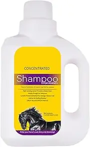 Horse Whiten Shampoo - Animal Hair Cleaner for Pets - 1L Shower Gel Body Wash Bathing Hair Care Supplies for Conditioning Skin Mane Tail Dogs